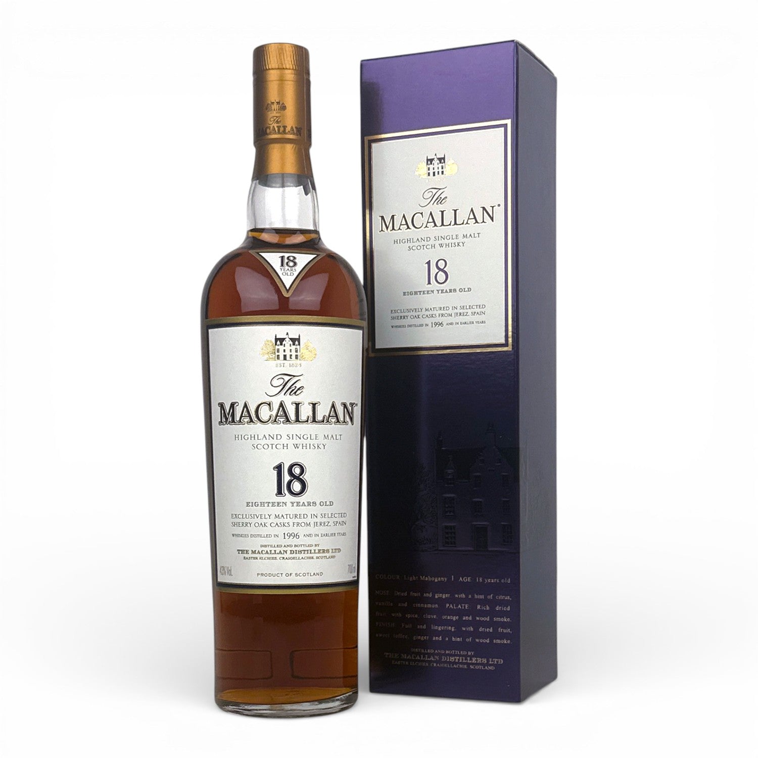 1996 Macallan 18 Year Old Sherry Oak – The Whisky Source