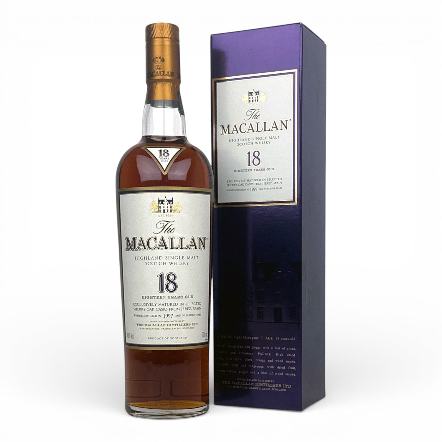 ウイスキー The Macallan 18 Year Old Sherry Oak 1997 Macallan 18 Year Old Sherry Oak – The Whisky Source
