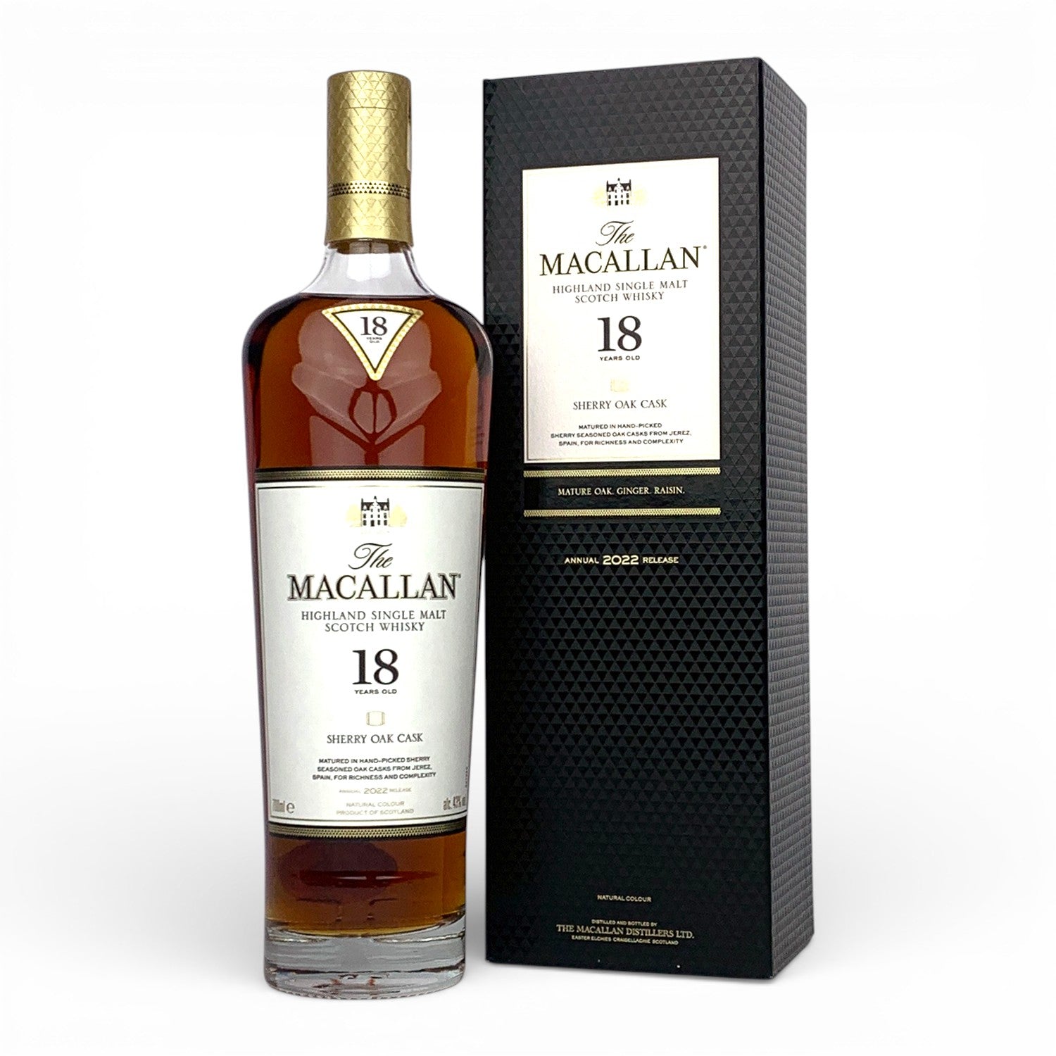 ウイスキー The Macallan 18 Years Old 2022 Release Macallan 18 Year Old Sherry Oak (2022 Release) – The Whisky Source