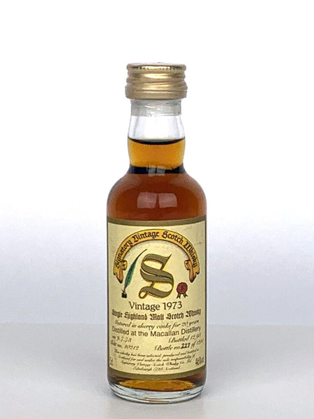 Miniature 1973 Macallan 20 Year Old Signatory Vintage 5cl