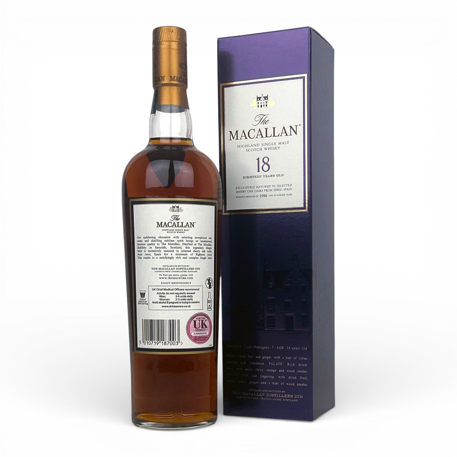 1996 Macallan 18 Year Old Sherry Oak – The Whisky Source