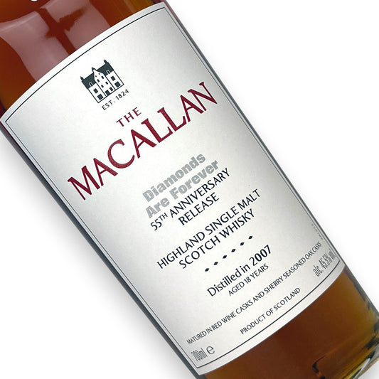 2007 Macallan 18 Year Old Diamonds Are Forever 55th Anniversary