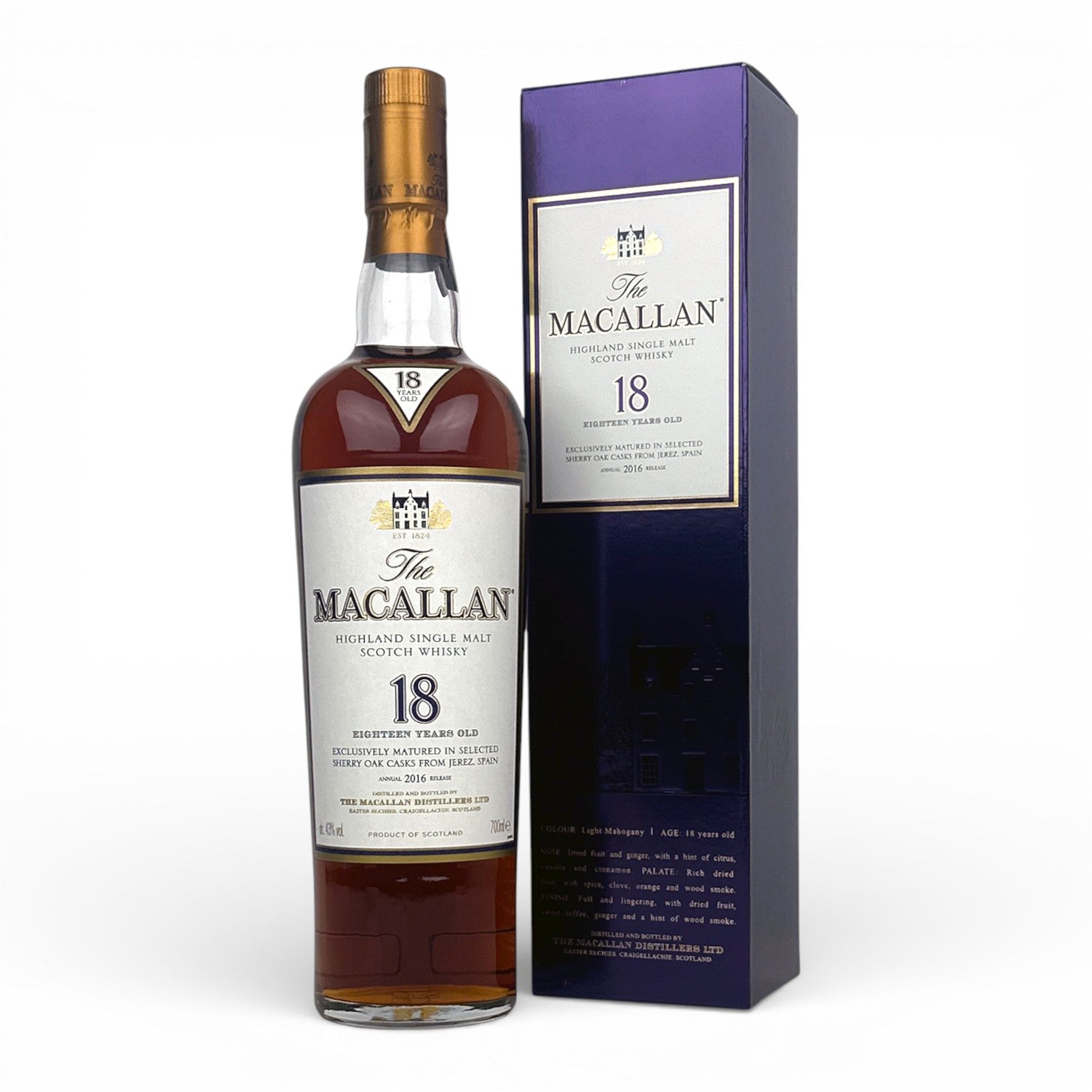 Macallan 18 Year Old Sherry Oak (2016 Release) – The Whisky Source