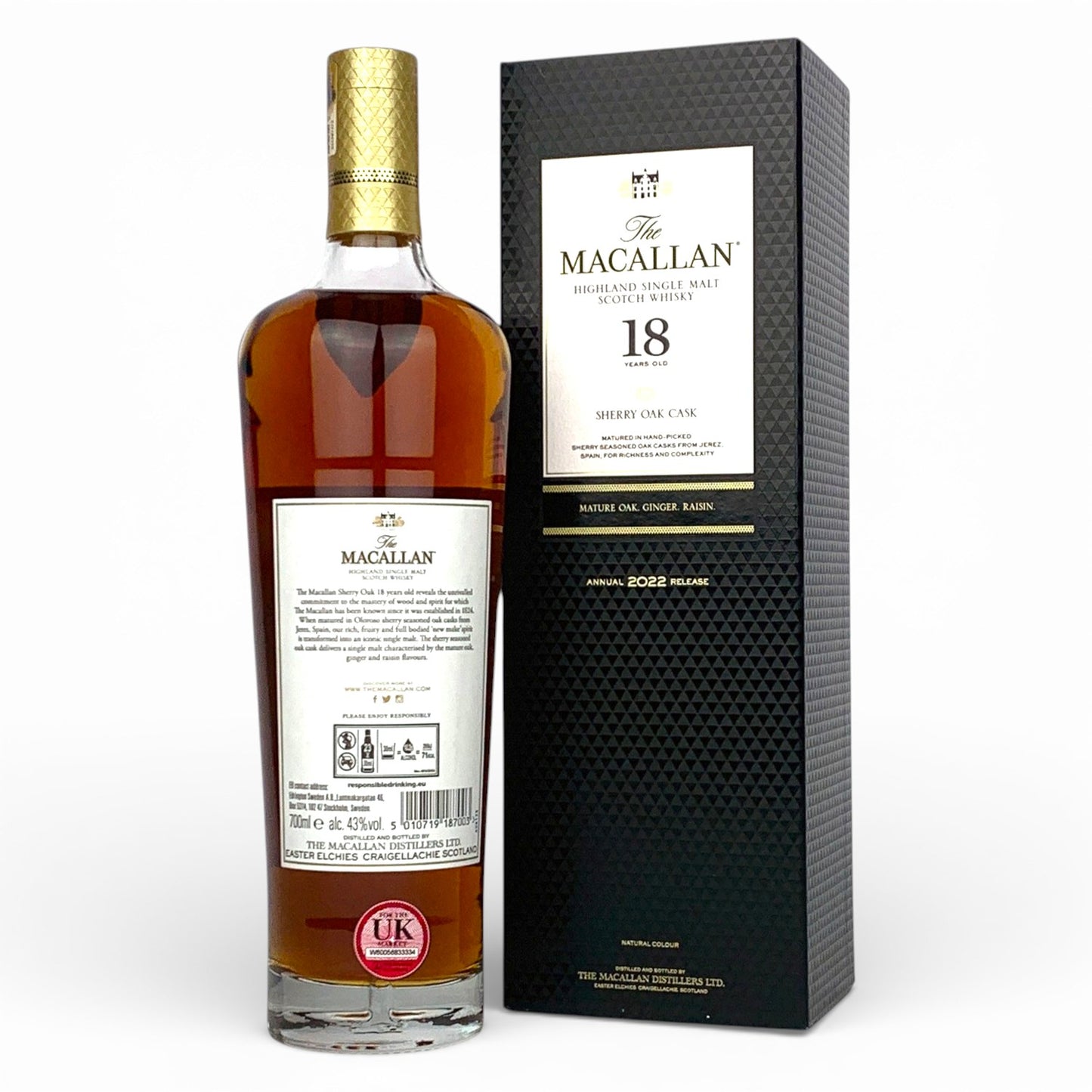 Macallan 18 Year Old Sherry Oak (2022 Release)