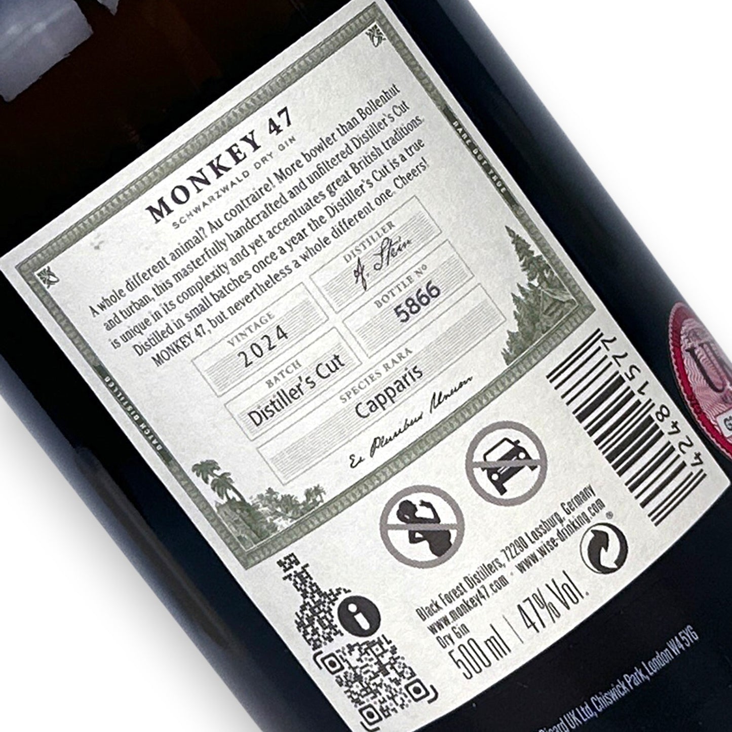 Monkey 47 Distiller's Cut (2024 Release)