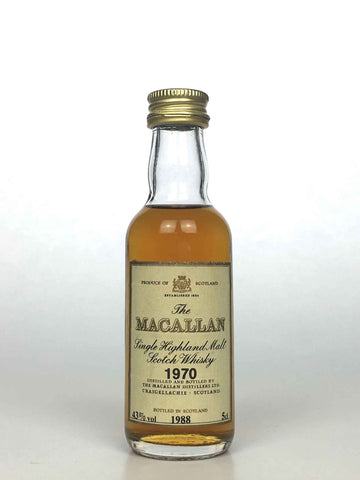 Miniature 1970 Macallan 18 Year Old 5cl