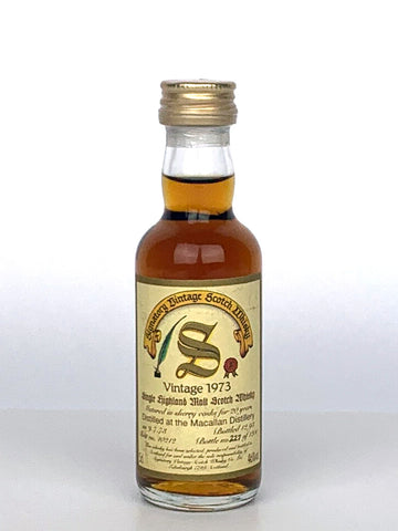 Miniature 1973 Macallan 20 Year Old Signatory Vintage 5cl