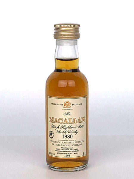 Miniature 1980 Macallan 18 Year Old 5cl