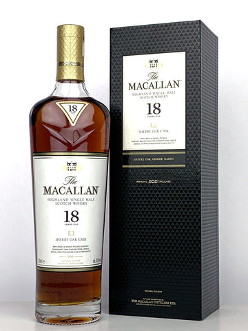 Macallan 18 Year Old Sherry Oak (2021 Release)