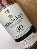 Macallan 30 Year Old Sherry Oak (2018 Release)