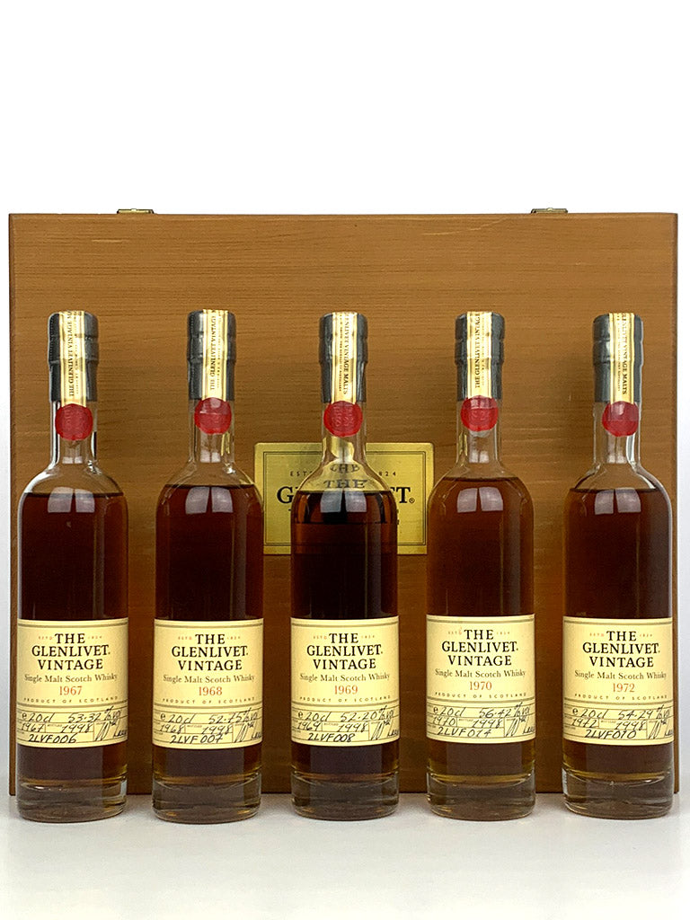 本格派ま！ 1967-1972 Glenlivet Vintage Tasting Set – The Whisky Source ウイスキー